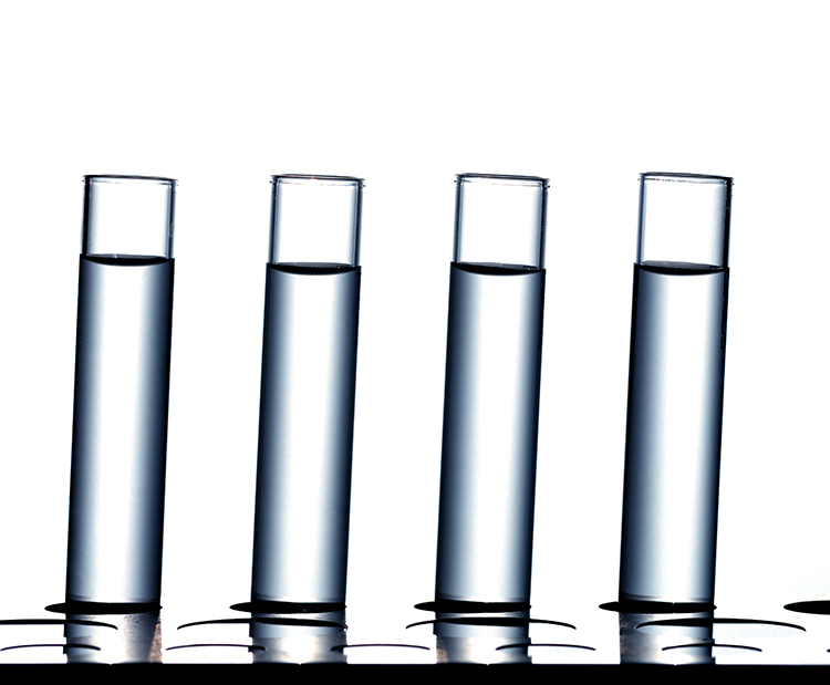 Science laboratory research, test tubes